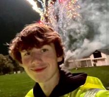 Jack stewarding at Bonfire